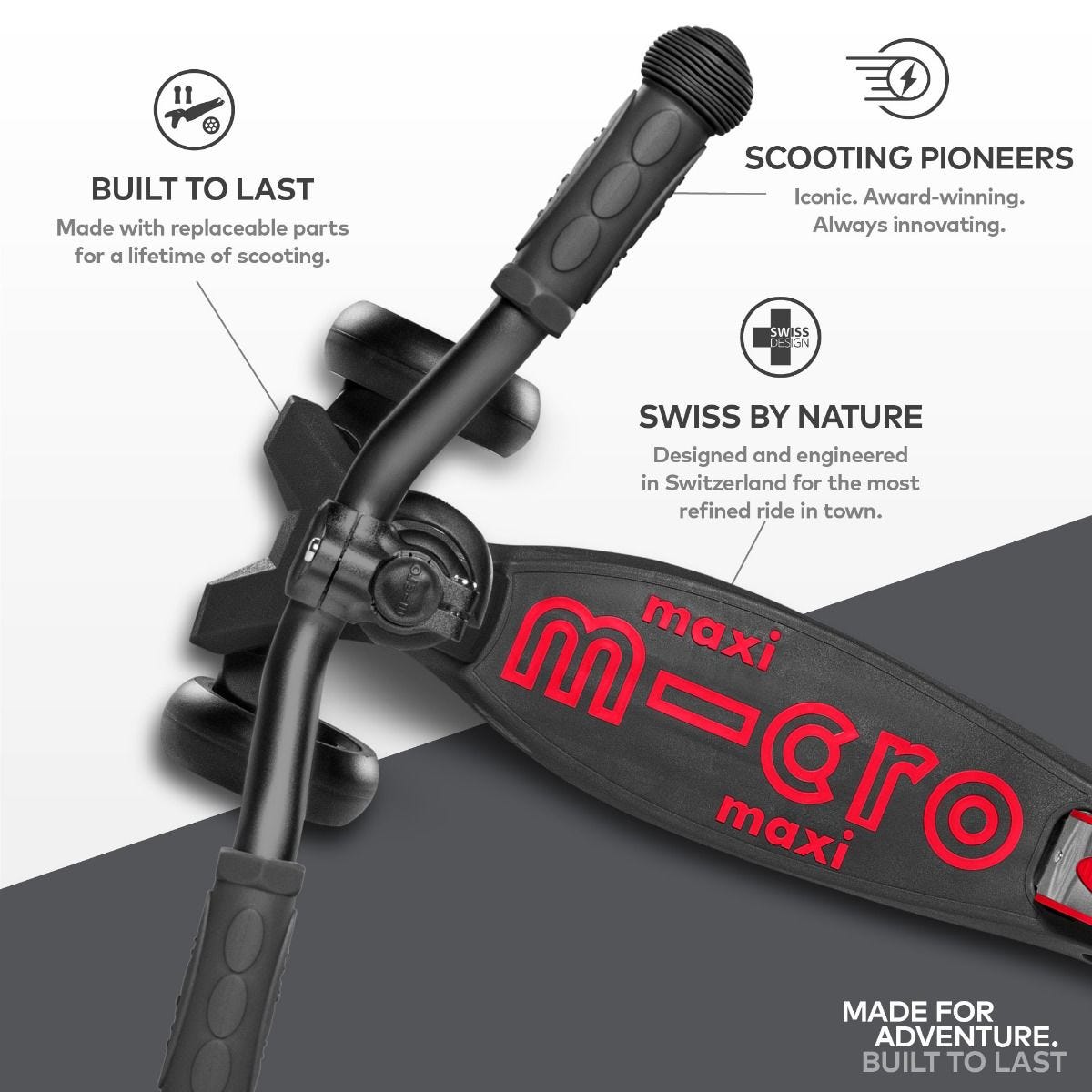 Maxi Micro Deluxe Pro Black/Red MMD087