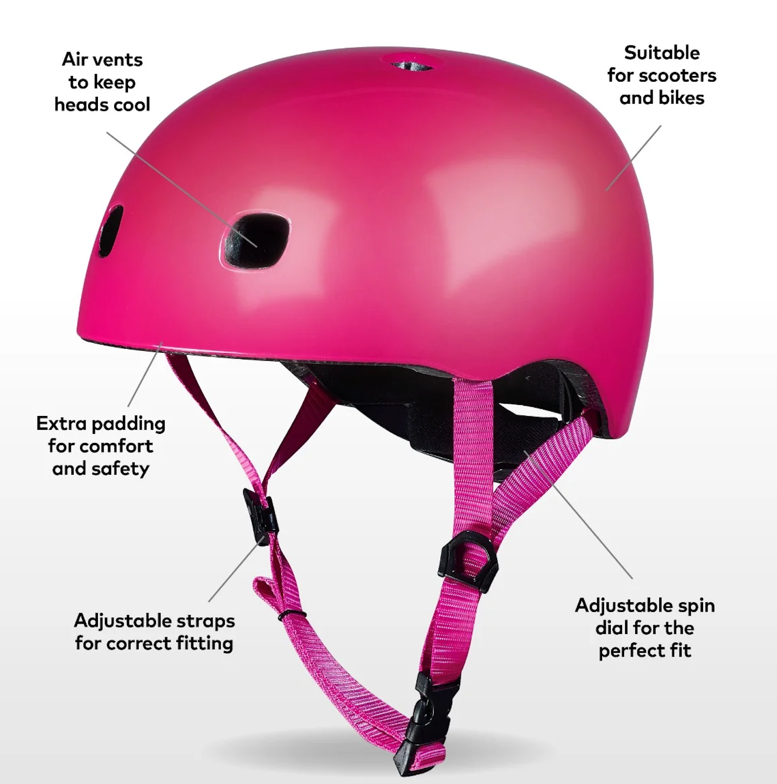 Micro PC Deluxe Helmet Raspberry (S) AC2080BX