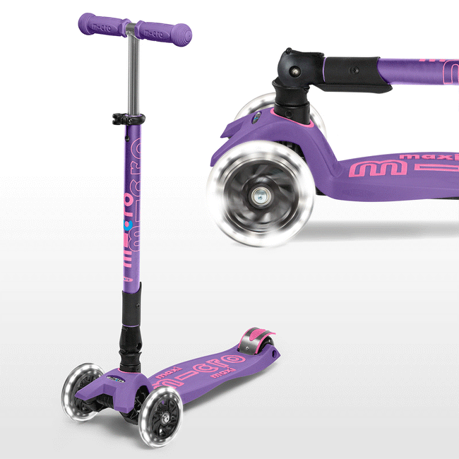 Maxi Micro Deluxe Foldable LED Purple MMD100