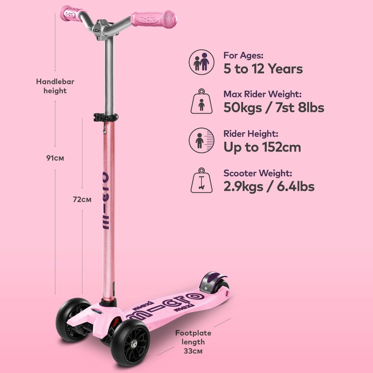 Maxi Micro Deluxe Pro Purple MMD091