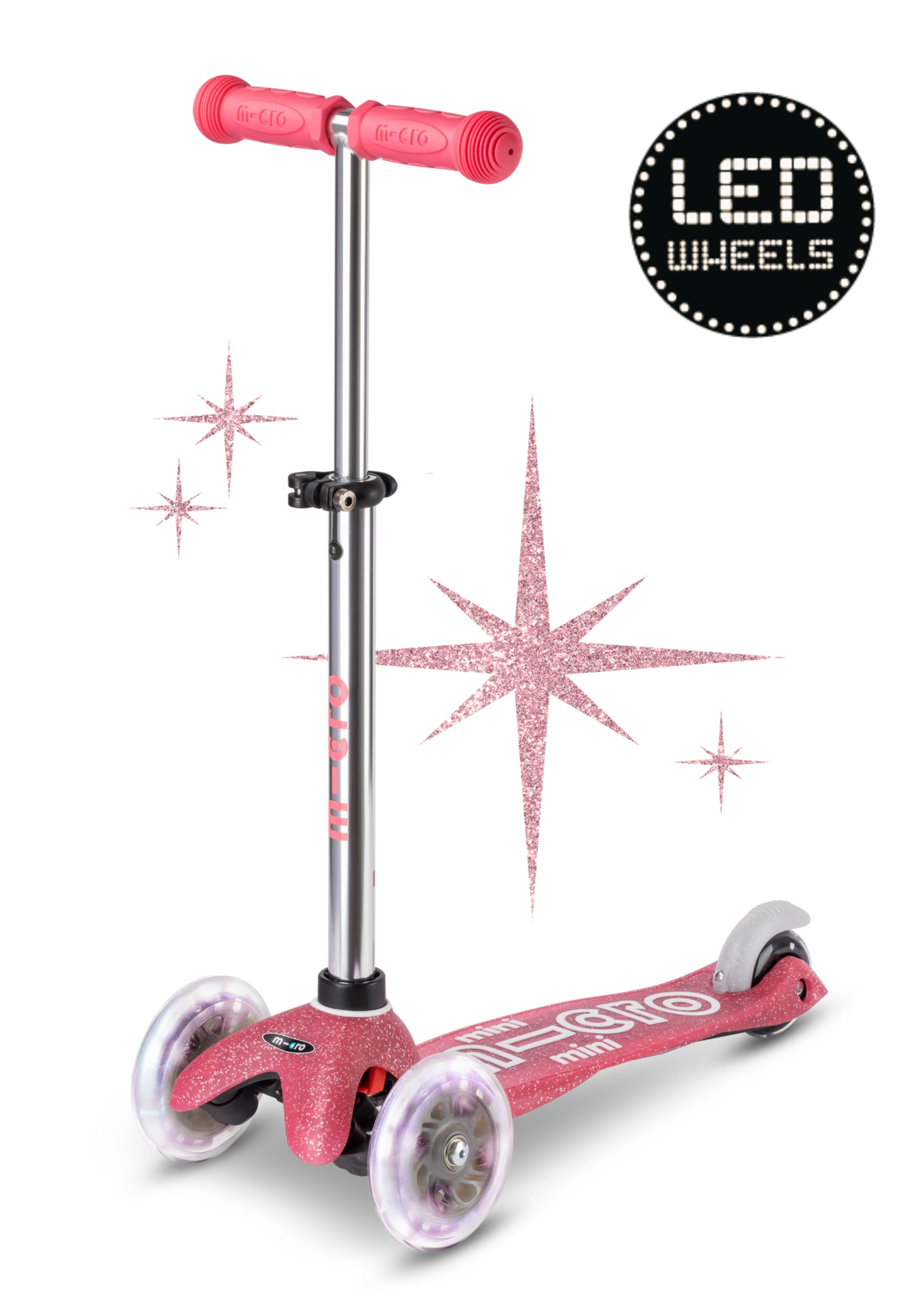 Mini Micro Deluxe Fairy Glitter LED Pink MMD208