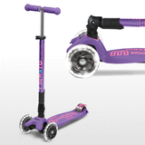 Maxi Micro Deluxe Foldable LED Purple MMD100